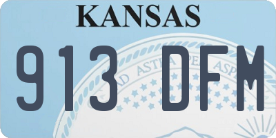 KS license plate 913DFM