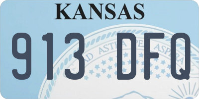 KS license plate 913DFQ
