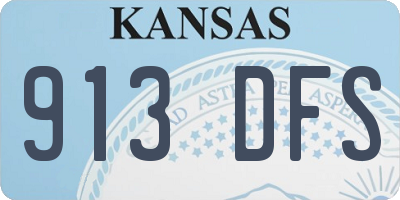 KS license plate 913DFS