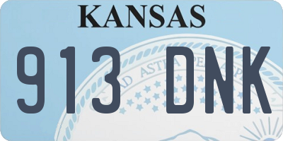 KS license plate 913DNK