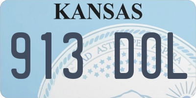 KS license plate 913DOL