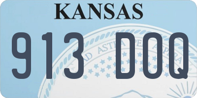 KS license plate 913DOQ