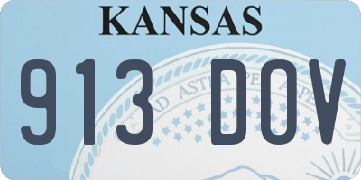 KS license plate 913DOV