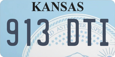 KS license plate 913DTI