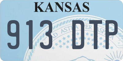 KS license plate 913DTP