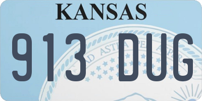 KS license plate 913DUG