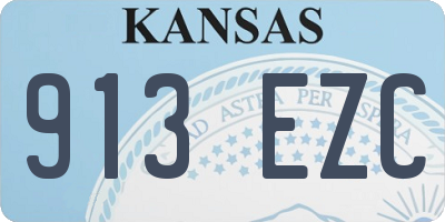KS license plate 913EZC