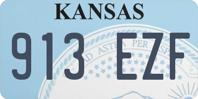 KS license plate 913EZF