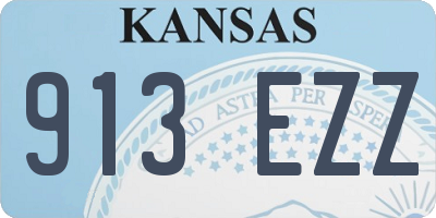 KS license plate 913EZZ