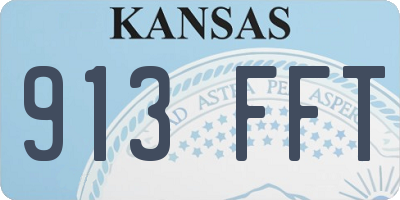 KS license plate 913FFT