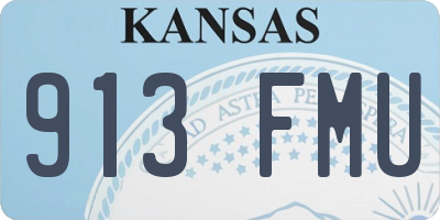 KS license plate 913FMU
