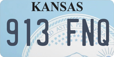 KS license plate 913FNQ