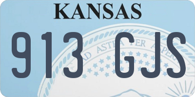 KS license plate 913GJS