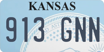 KS license plate 913GNN