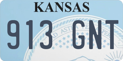 KS license plate 913GNT
