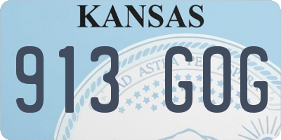 KS license plate 913GOG