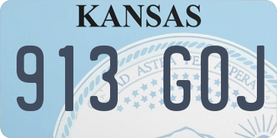 KS license plate 913GOJ