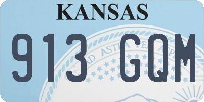 KS license plate 913GQM