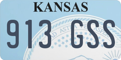 KS license plate 913GSS