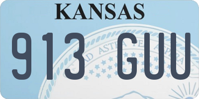 KS license plate 913GUU