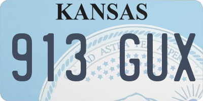 KS license plate 913GUX