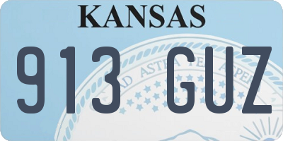 KS license plate 913GUZ