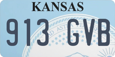 KS license plate 913GVB