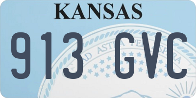 KS license plate 913GVC