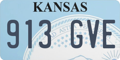 KS license plate 913GVE