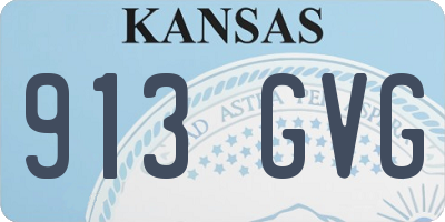 KS license plate 913GVG