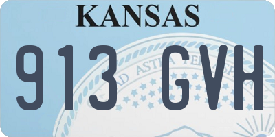 KS license plate 913GVH