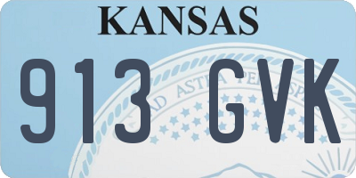 KS license plate 913GVK