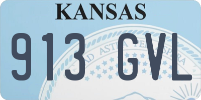 KS license plate 913GVL