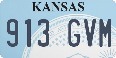 KS license plate 913GVM