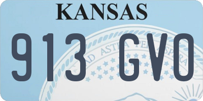KS license plate 913GVO