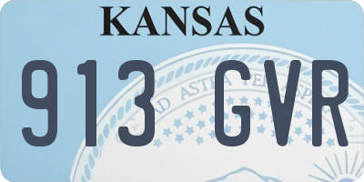 KS license plate 913GVR