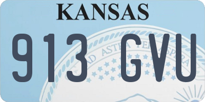 KS license plate 913GVU