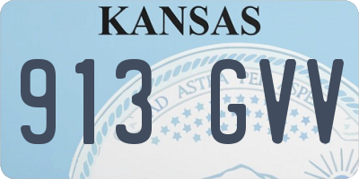 KS license plate 913GVV
