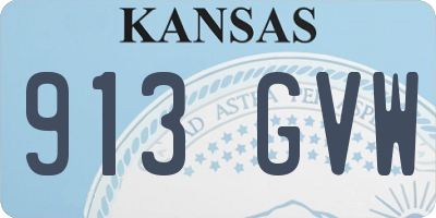 KS license plate 913GVW