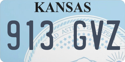 KS license plate 913GVZ
