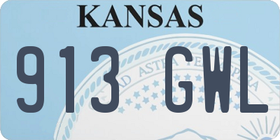KS license plate 913GWL