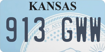 KS license plate 913GWW