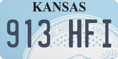KS license plate 913HFI