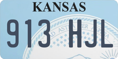 KS license plate 913HJL