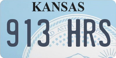 KS license plate 913HRS