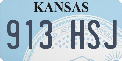 KS license plate 913HSJ