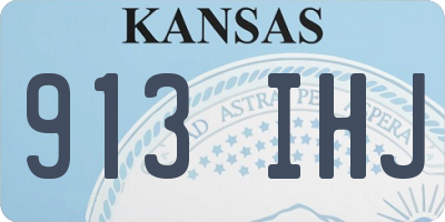 KS license plate 913IHJ