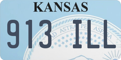 KS license plate 913ILL