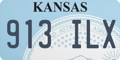 KS license plate 913ILX