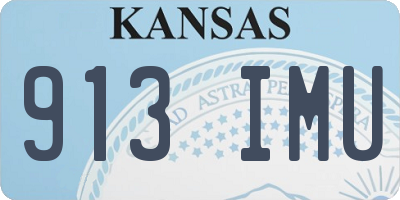KS license plate 913IMU